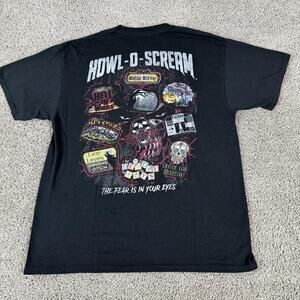 Busch Gardens Howl-O-Scream Shirt Mens Large 2020 Halloween Horror Graphic Tee